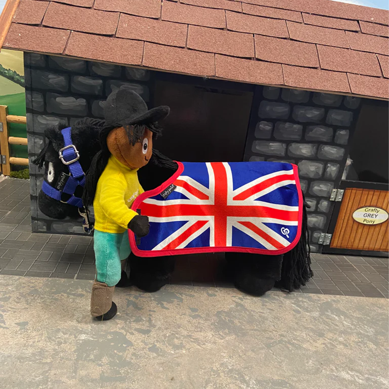 Crafty Ponies Designer Show Rug - Union Jack-1