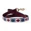 Benji And Flo Sublime Polo Leather Dog Lead - Grape/Riviera - 115cm