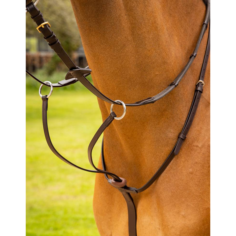 LeMieux Arika Running Martingale - Brown/Silver-1