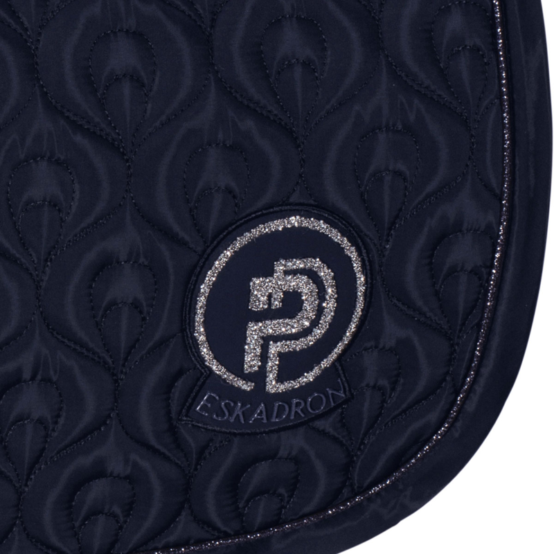 Eskadron Highgloss Peacock Saddlecloth Platinum Pure SS23 - Navy-1