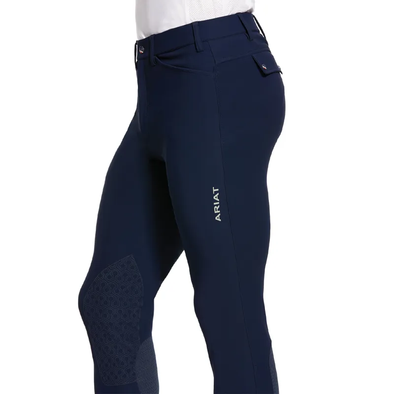 Ariat Men's Tri Factor Grip Knee Patch Breech - Navy-2