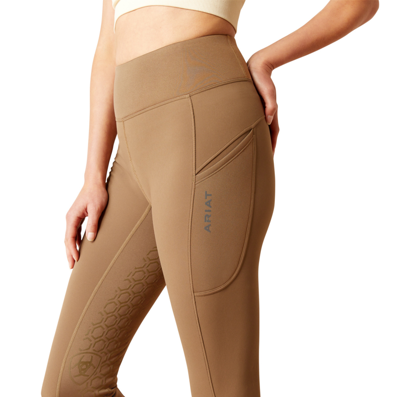 Ariat Women's Boreas Half Grip Tights - Canteen-2