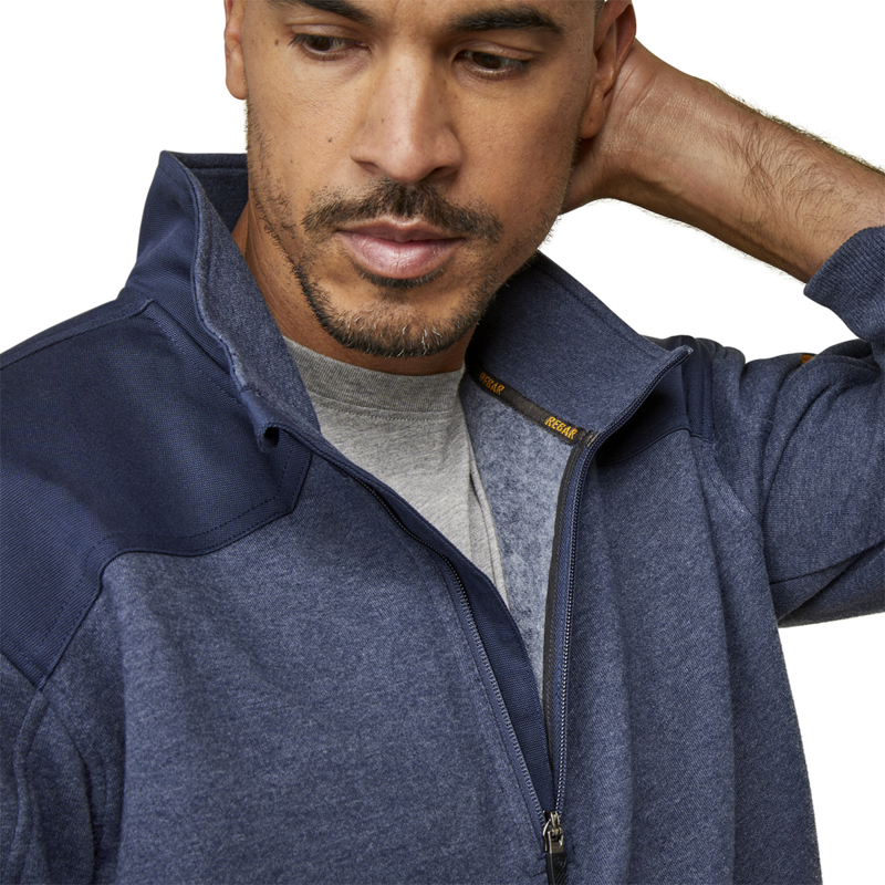 Ariat Rebar Workman Duracanvas 1/4 Zip Sweatshirt - Navy Heather/Navy-2