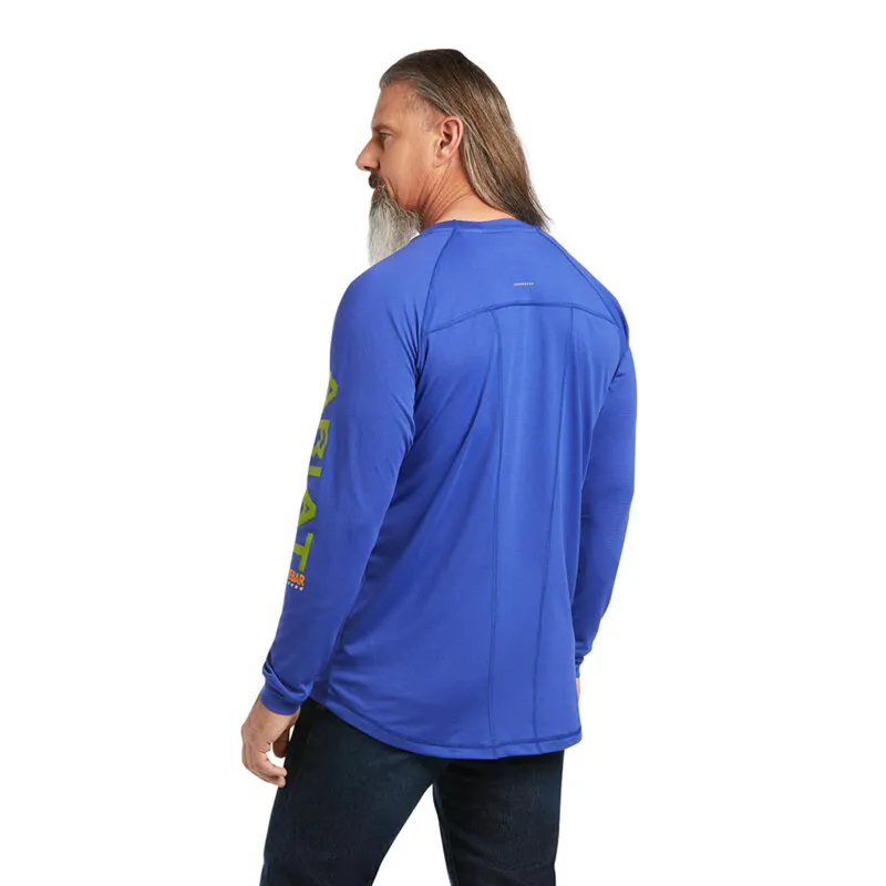 Ariat Men's Rebar Heat Fighter Long Sleeve T-Shirt - Royal Blue-1