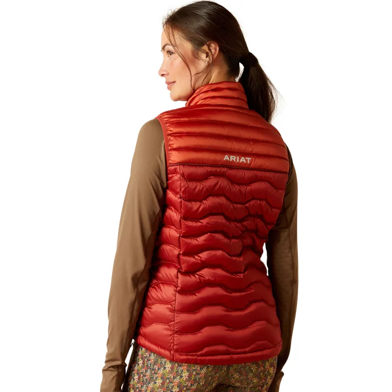 Ariat Women's Ideal Down Vest - IR Red Ochre/Burnt Brick-1