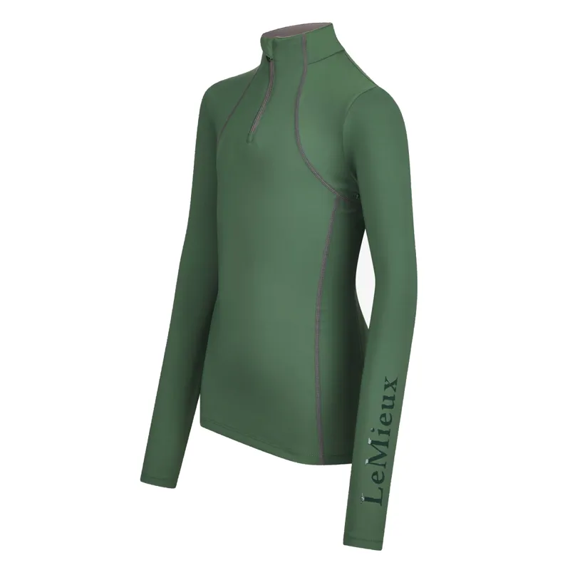 LeMieux Young Rider Base Layer - Hunter Green-2