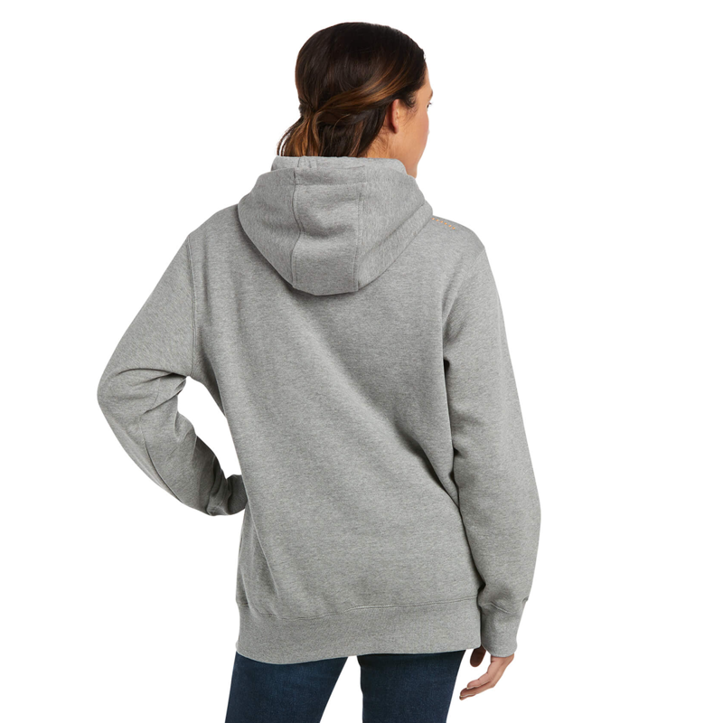 Ariat Women's Rebar Graphic Hoodie - Heather Grey-1