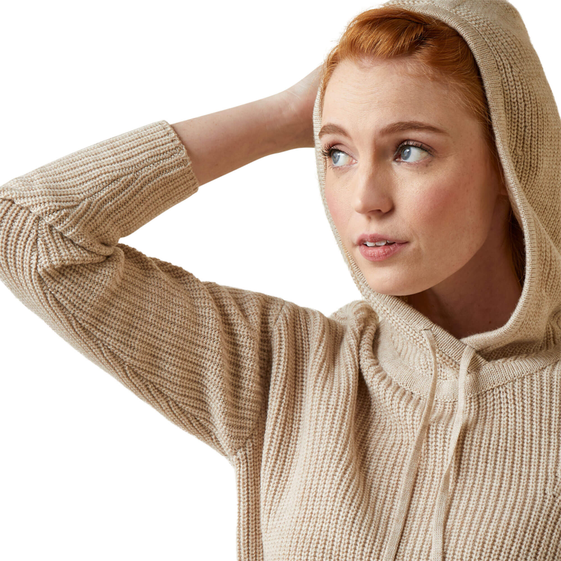 Ariat Women's LOS Atlos Sweater - Oatmeal Heather-3