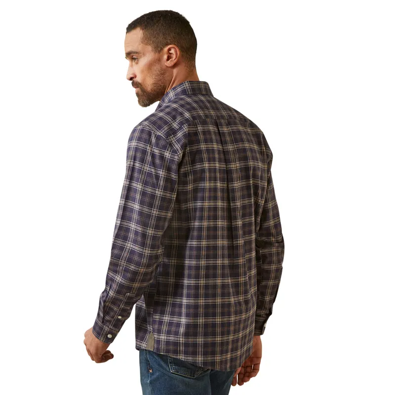 Ariat Men's Clement Long Sleeve Shirt - Navy Plaid-1