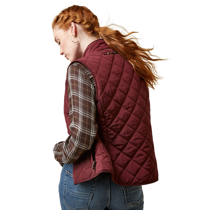 Ariat Women's Woodside Vest - Tawny Port-1