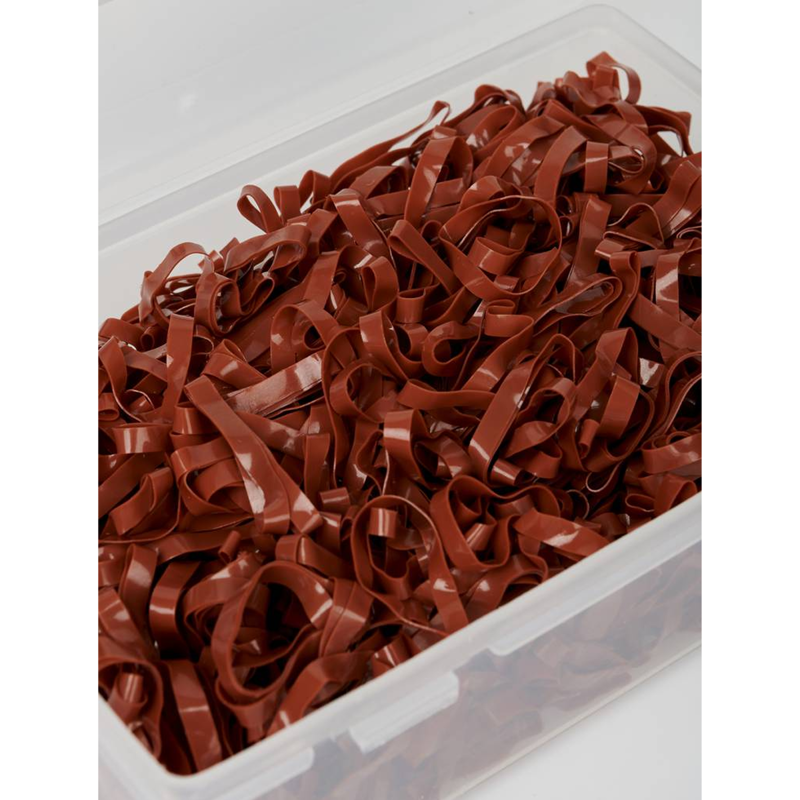 LeMieux Silicone Plaiting Bands - Brown-1