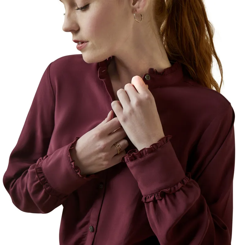 Ariat Women's Clarion Blouse - Tawny Port-3