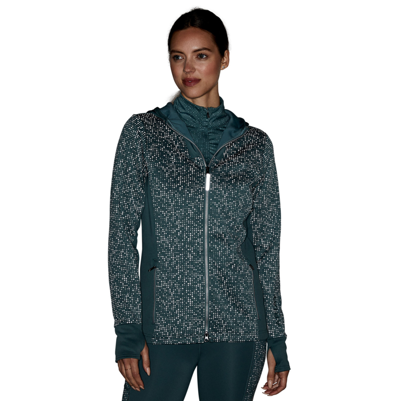 Ariat Women's Lumina Full Zip Sweatshirt - Silver Pine-3