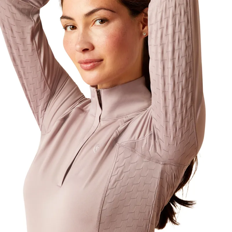 Ariat Women's Lowell 2.0 1/4 Zip Baselayer - Quail-2