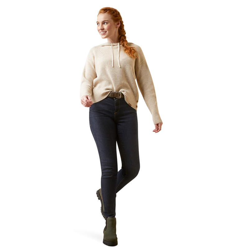 Ariat Women's LOS Atlos Sweater - Oatmeal Heather-2