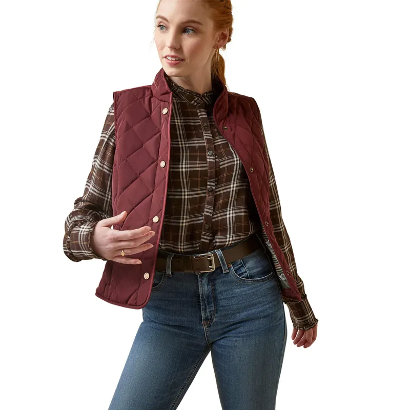 Ariat Women's Woodside Vest - Tawny Port