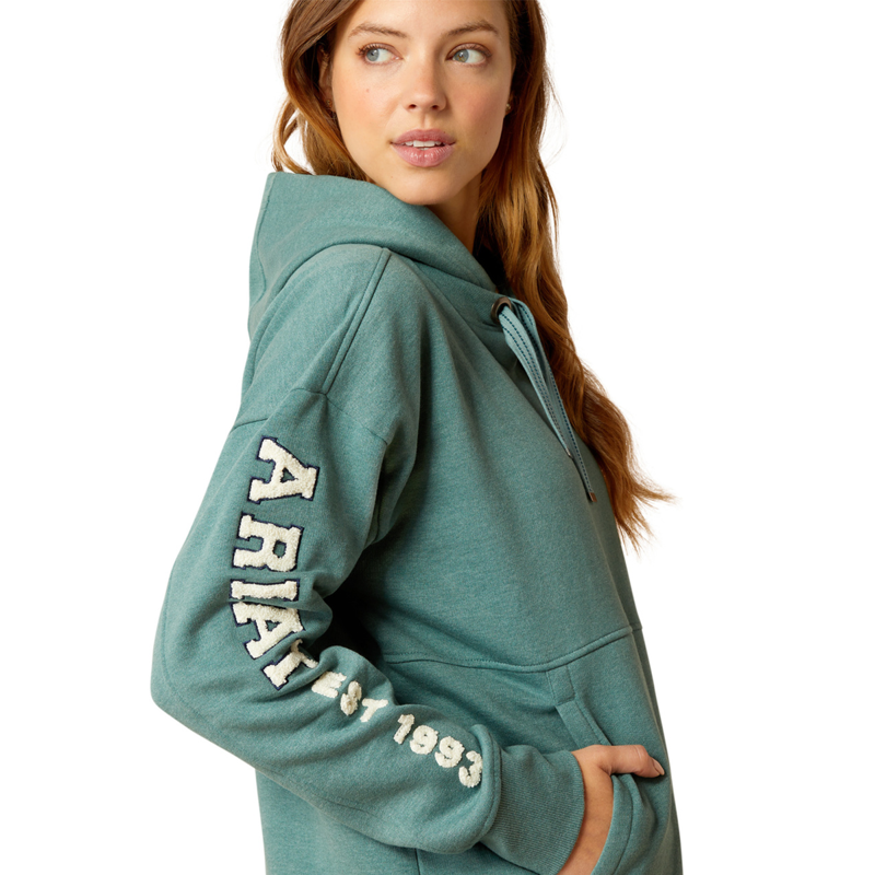 Ariat Women's Rabere Hoodie - Silver Pine Heather-3
