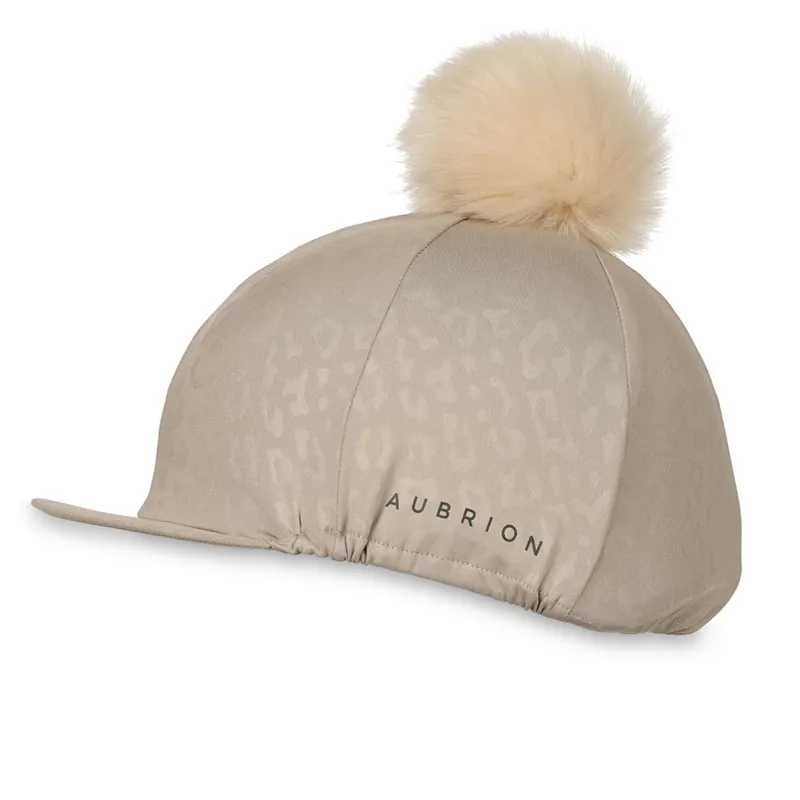 Aubrion Leopard Print Hat Cover - Taupe