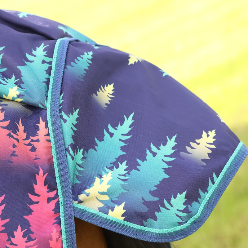 Shires Highlander Original 200 Turnout Rug - Navy Forest-5