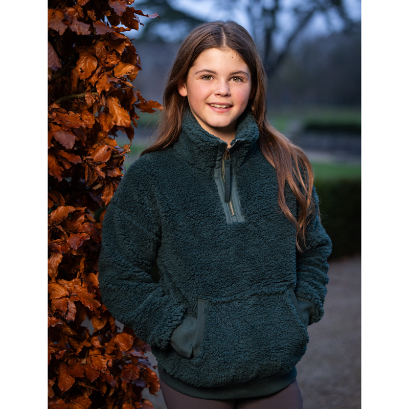 LeMieux Young Rider Tia Teddy Fleece - Spruce-4