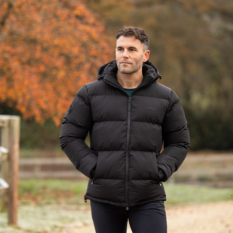 LeMieux Elite Men's Puffer Jacket - Black-6