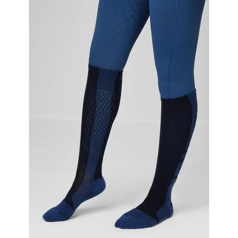 LeMieux Adults Silicone Performance Socks - Navy-1