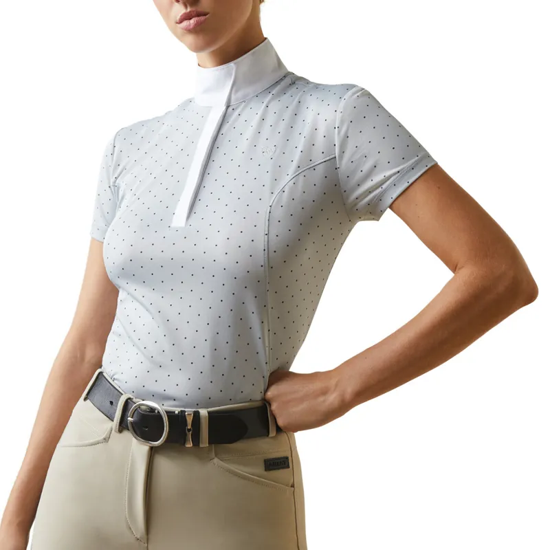 Ariat Women's Aptos Short Sleeve Show Shirt - Pearl Grey Dot