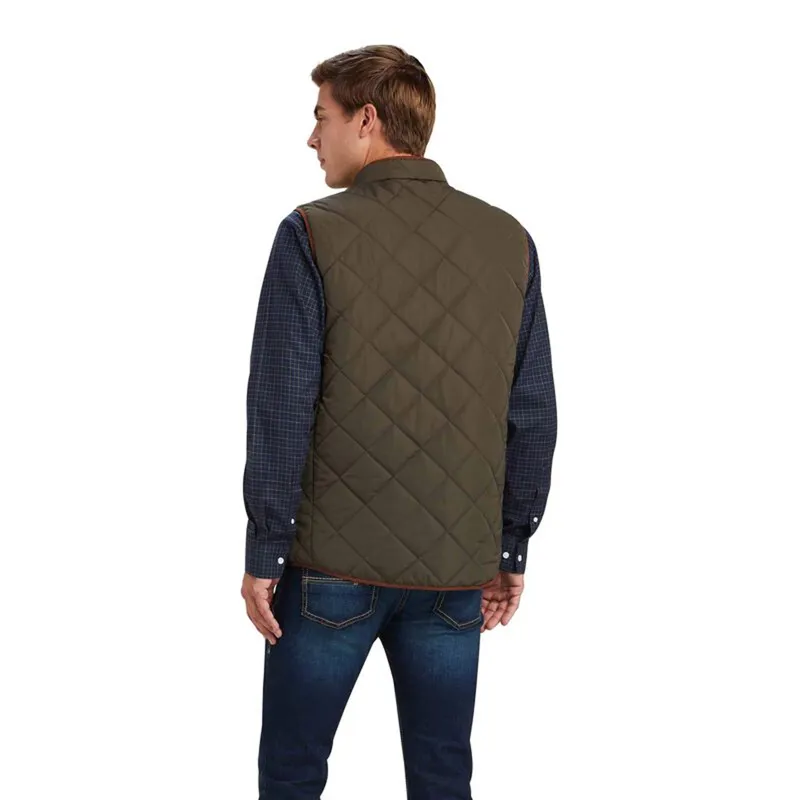 Ariat Men's Woodside Quilted Gilet - Earth-1