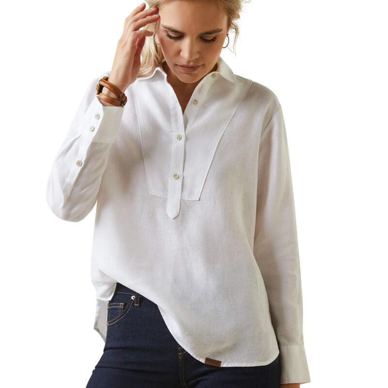 Ariat Women's Cazadero Blouse - White-1