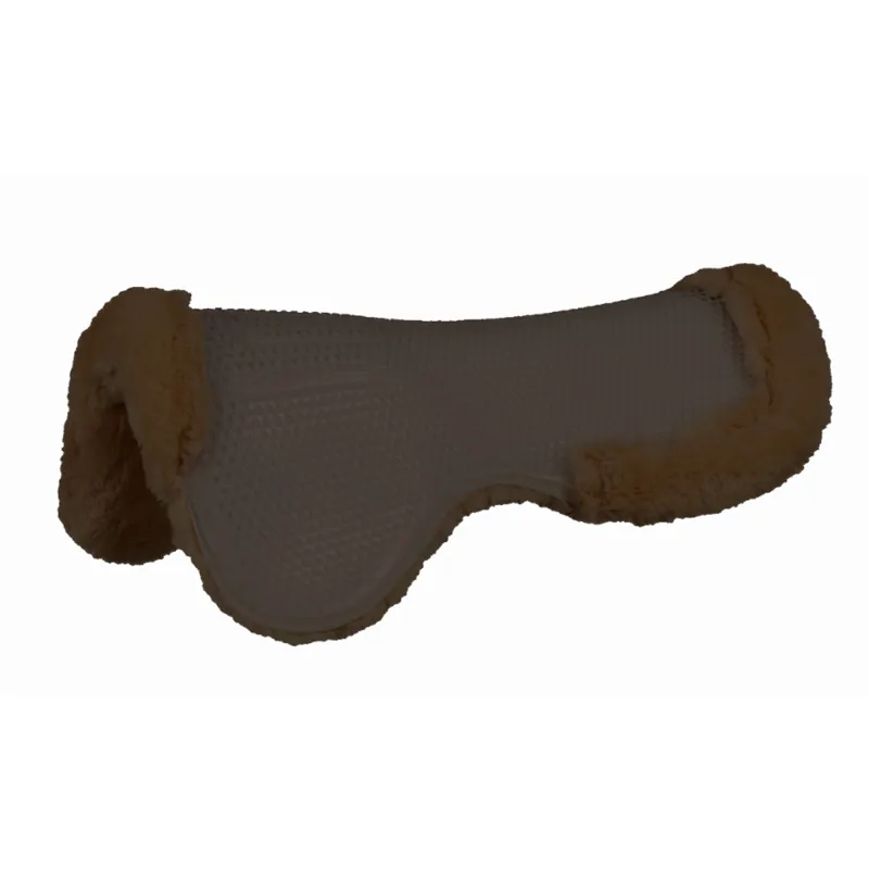 Mark Todd Deluxe Fleece Lined Gel Pad - Brown/Brown - Full