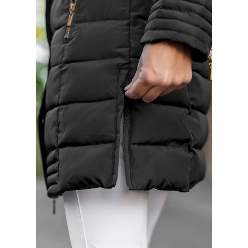 Mark Todd Deluxe Long Padded Coat - Black-6