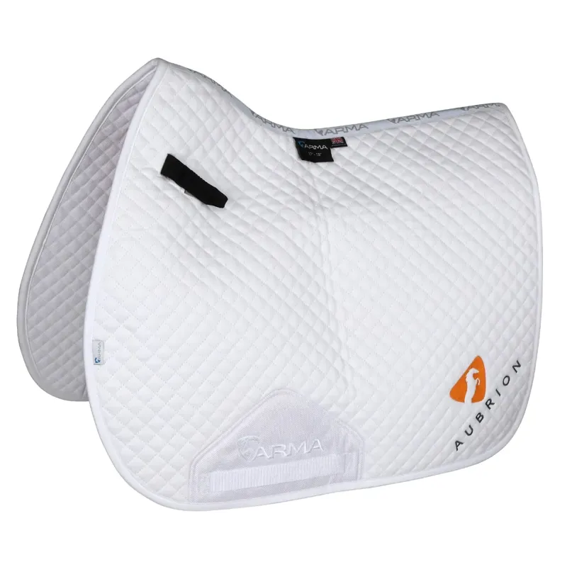Aubrion Branded GP Saddlecloth - White