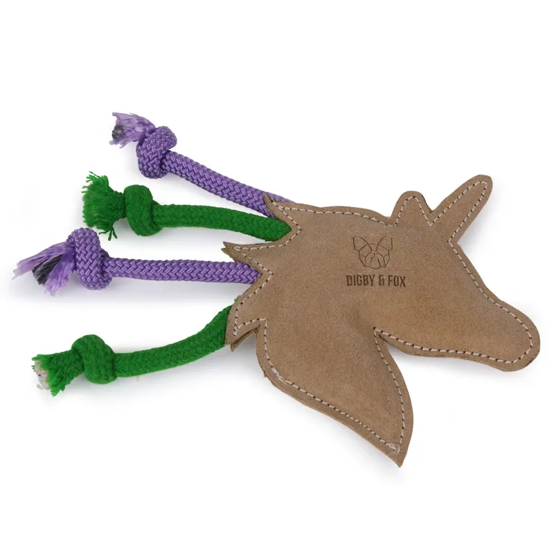 Shires Digby And Fox Leather Unicorn Toy