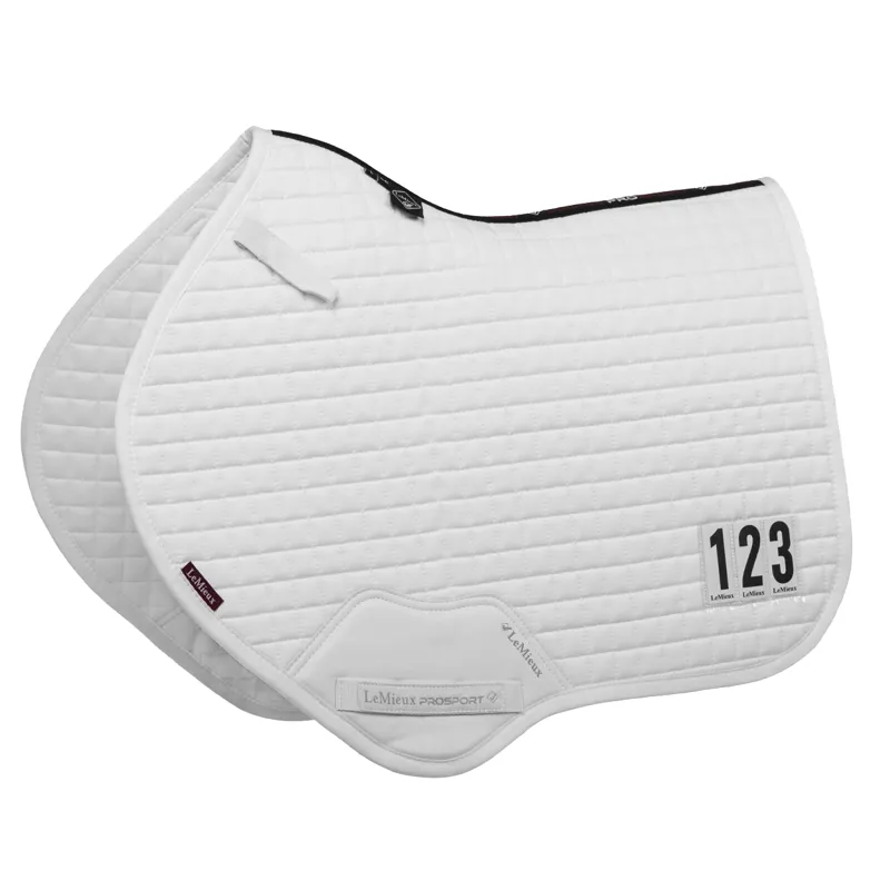 LeMieux Cotton Close Contact Competition Square - White