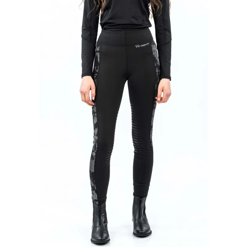 John Whitaker Sydney Riding Tights - Reflective Black Camo-1