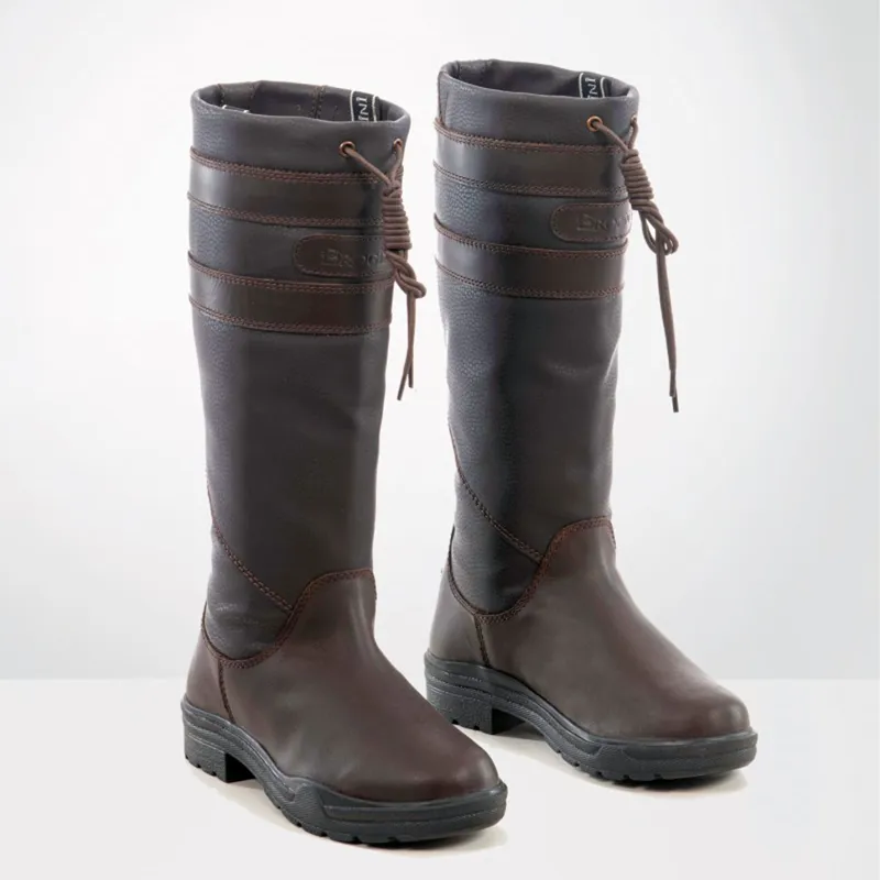 Brogini Longridge Country Boots Wide Calf - Brown-2