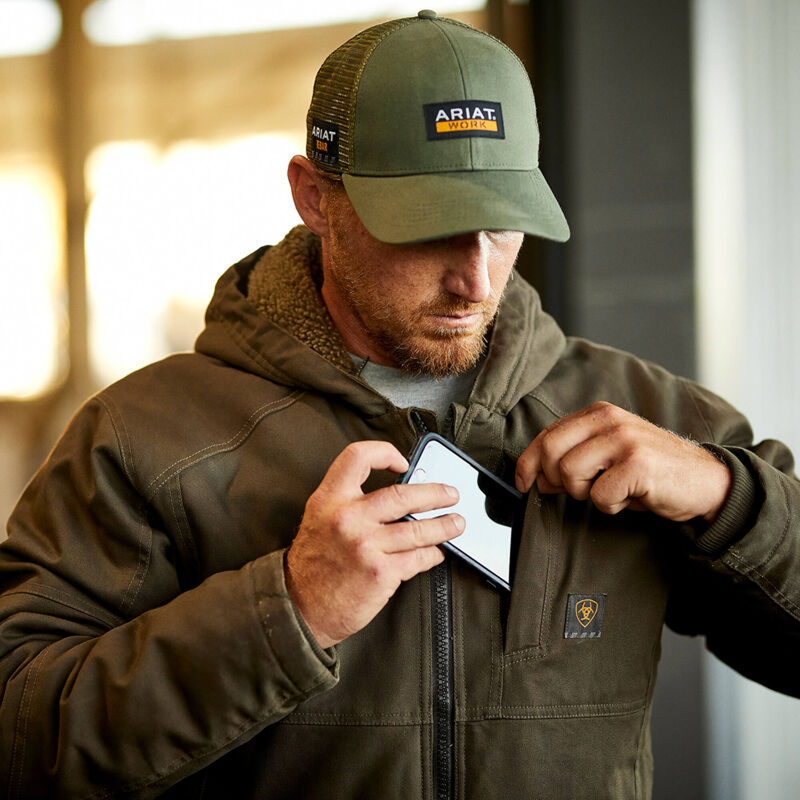 Ariat Men's Rebar DuraCanvas Jacket - Wren-4