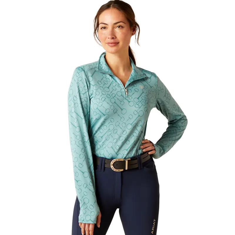 Ariat Women's Prophecy 1/4 Zip Base Layer - Arctic