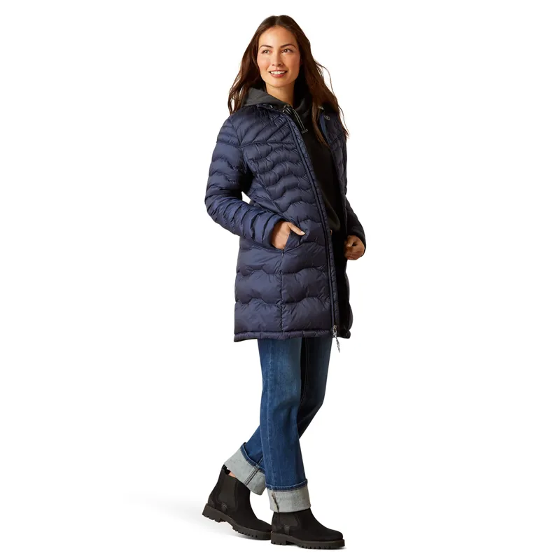 Ariat Women's Ideal Down Coat - Navy-2