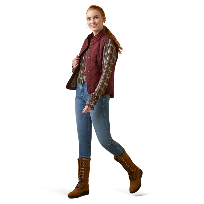 Ariat Women's Woodside Vest - Tawny Port-2