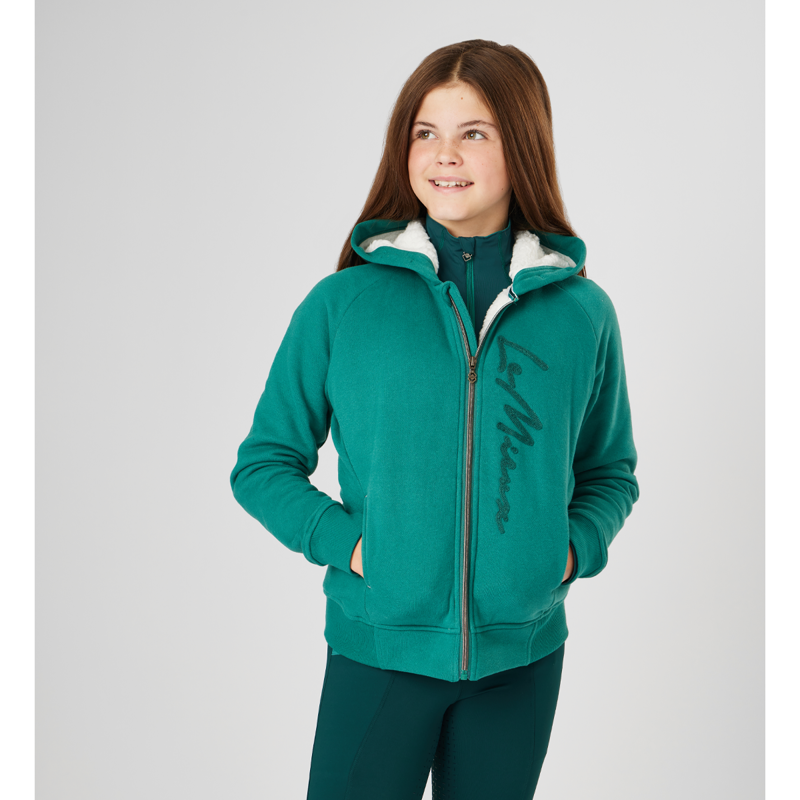 LeMieux Young Rider Hollie Sherpa Lined Hoodie - Evergreen-5