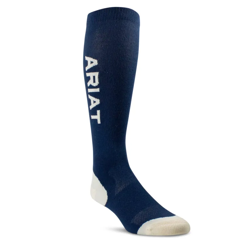 AriatTek Unisex Performance Socks - Navy/Summer Sand