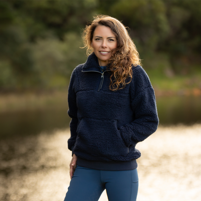 LeMieux Tara Teddy Fleece - Navy-6
