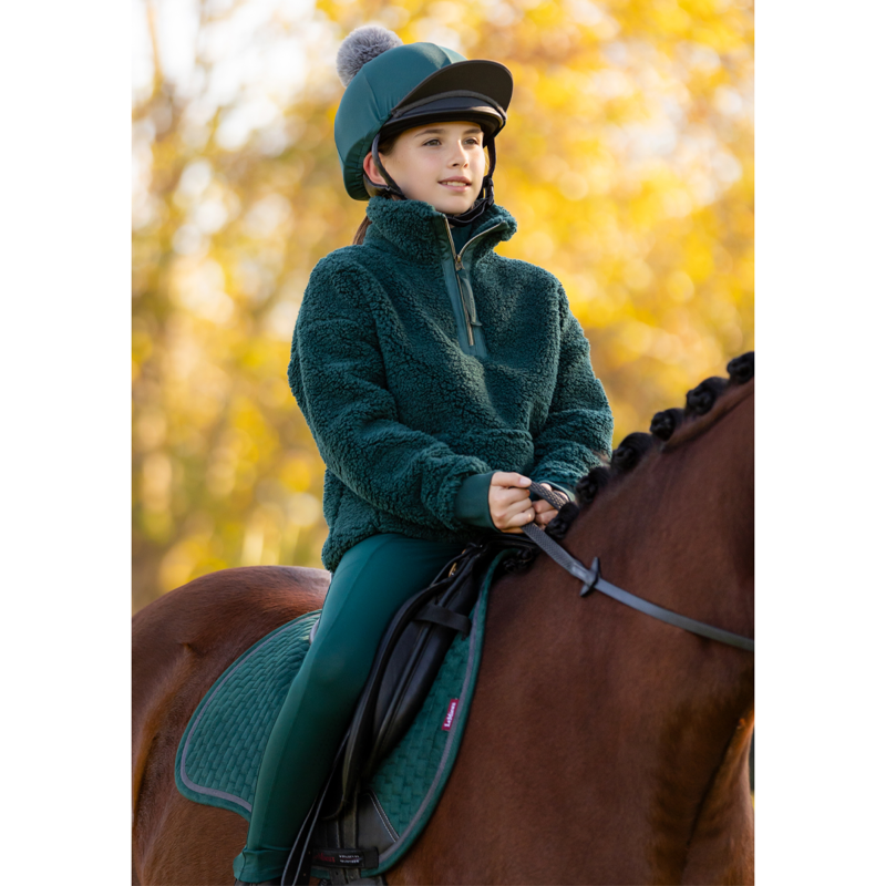 LeMieux Young Rider Tia Teddy Fleece - Spruce-5