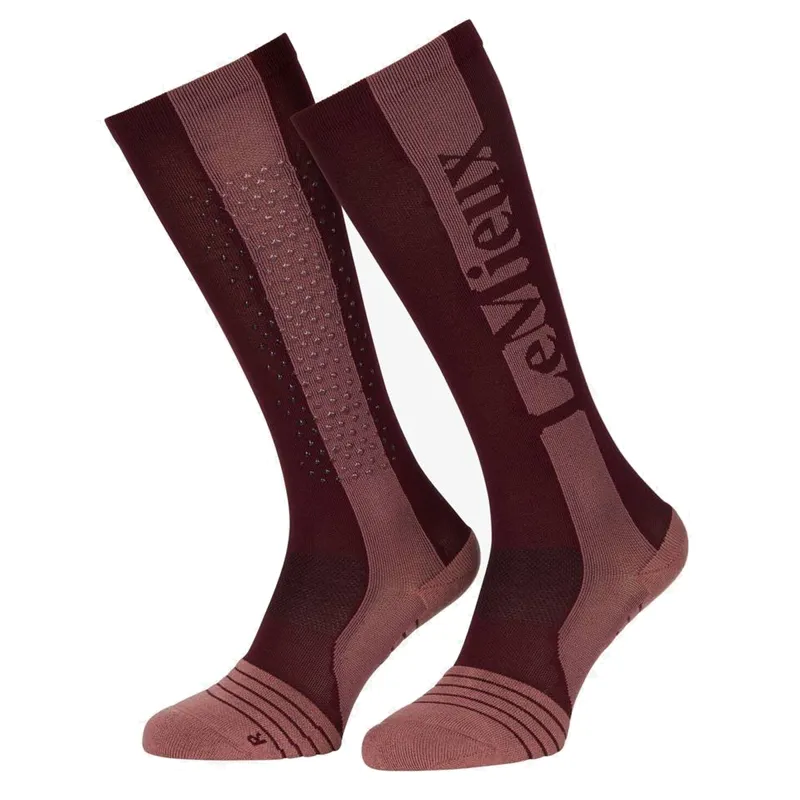 LeMieux Adults Silicone Performance Socks - Merlot