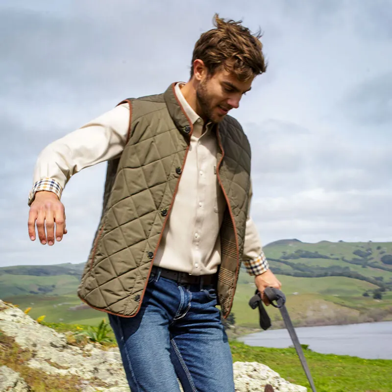 Ariat Men's Woodside Quilted Gilet - Earth-2