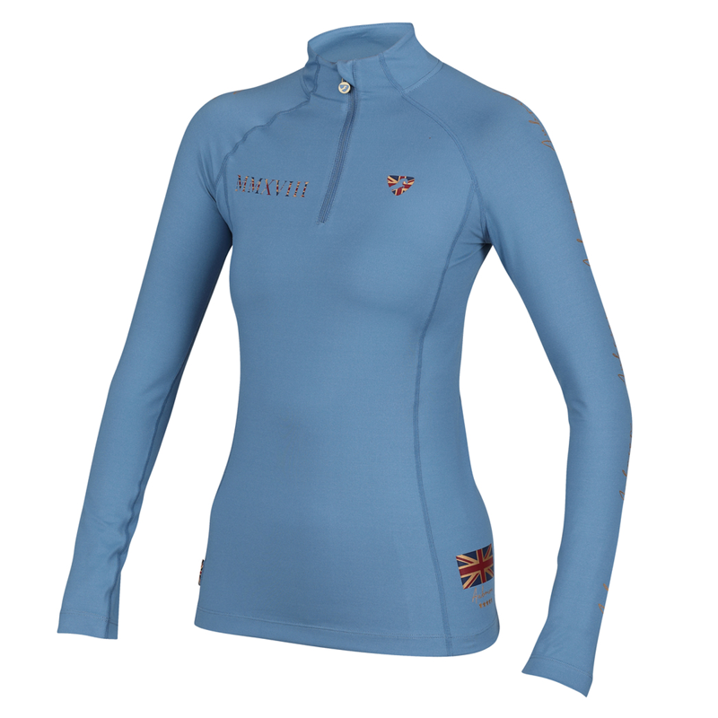 Aubrion Team Long Sleeve Base Layer - Steel-1