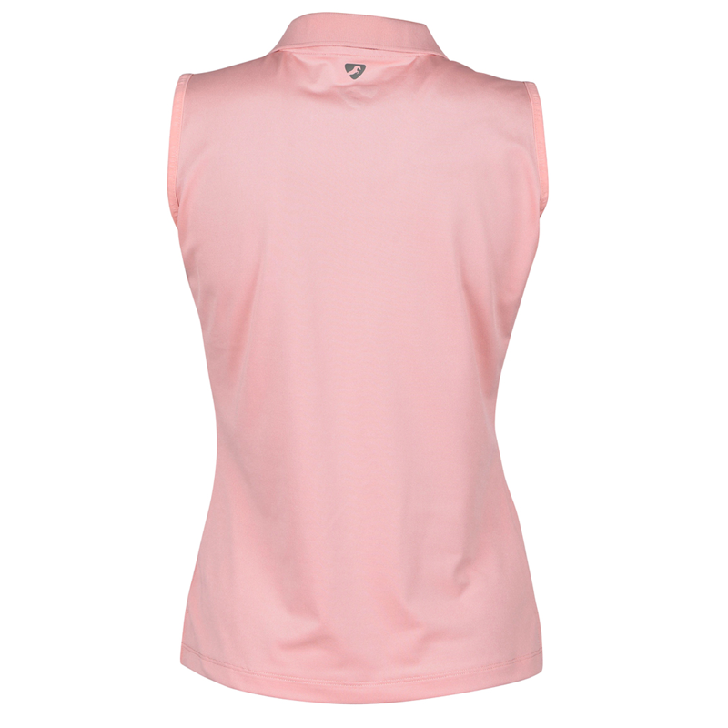 Aubrion Poise Sleeveless Polo - Rose-1
