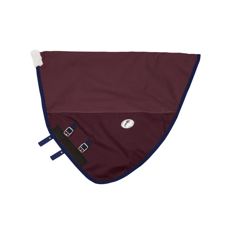 JHL Essential Turnout Rug Neck Cover - Burgundy/Navy
