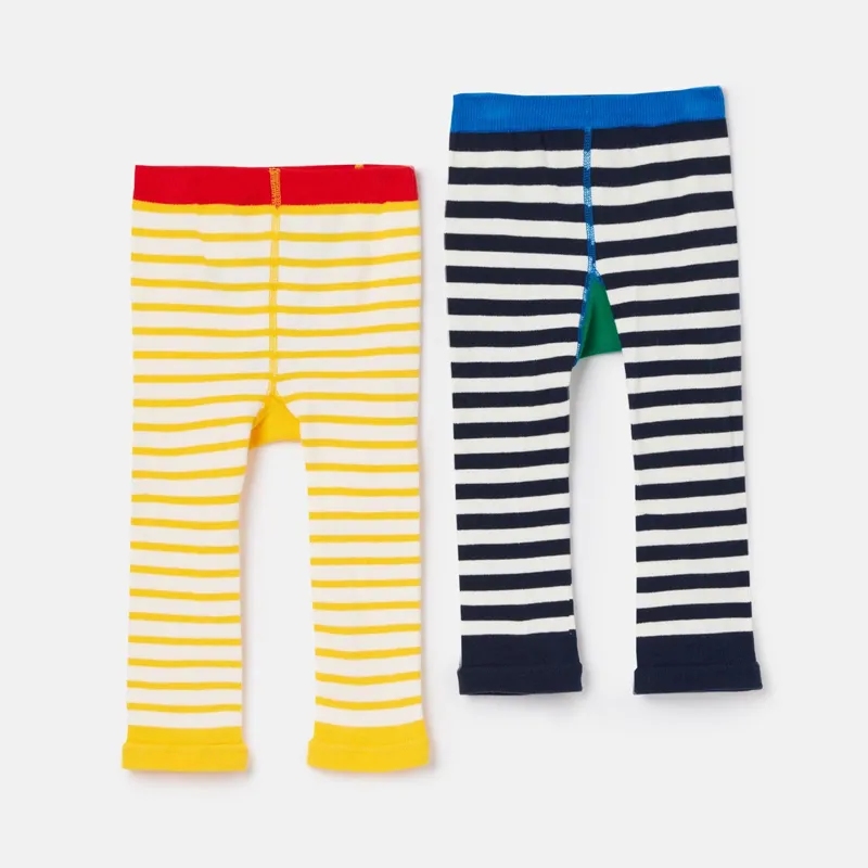 Joules Lively 2 Pack Character Leggings - Cow Chick-2